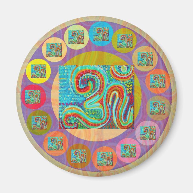 Imã 108 OM MANTRA para todos (Frente)