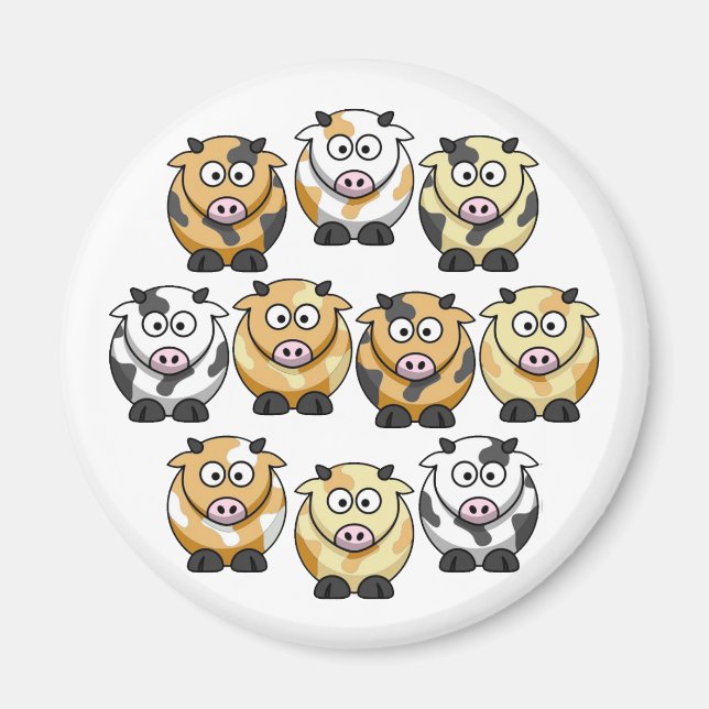 Imã 10 Íman Redondo De Vaca (Frente)