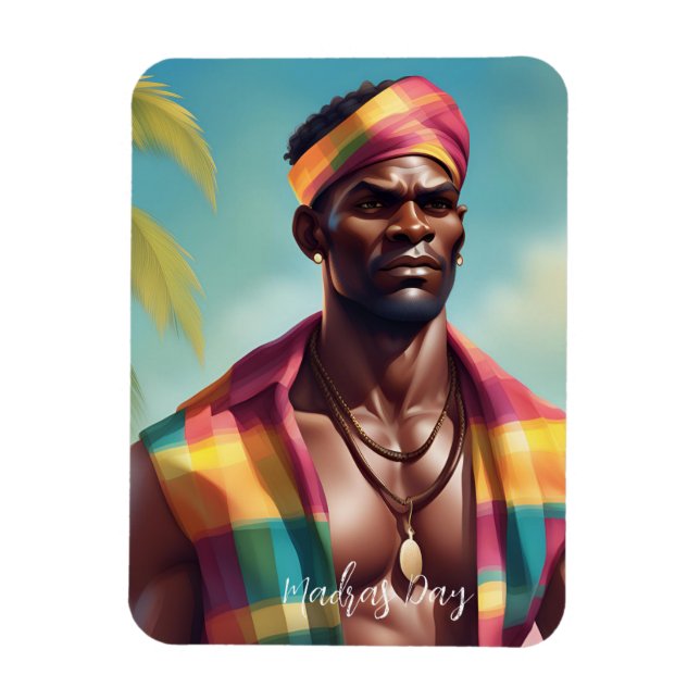 Ímã 10ème éd. du Madras Day - Edition limitée  #2 (Vertical)