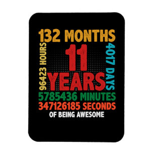 Ímã 11 Anos De Ser Um Presente De Aniversário 11 Incr