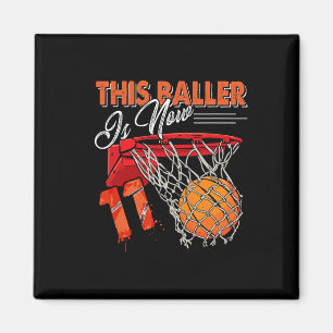 Imã 11 Birthday Bysketbyll Diversão 11 Anos Crianças G