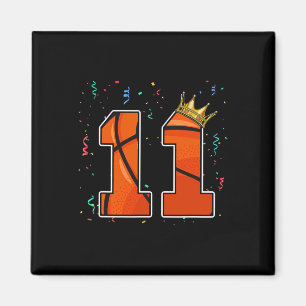 Imã 11 Birthday Bysketbyll Grande Número 11 Anos