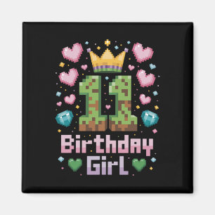 Imã 11 Birthday Girl Shirt Jogos Festa 11 Yea