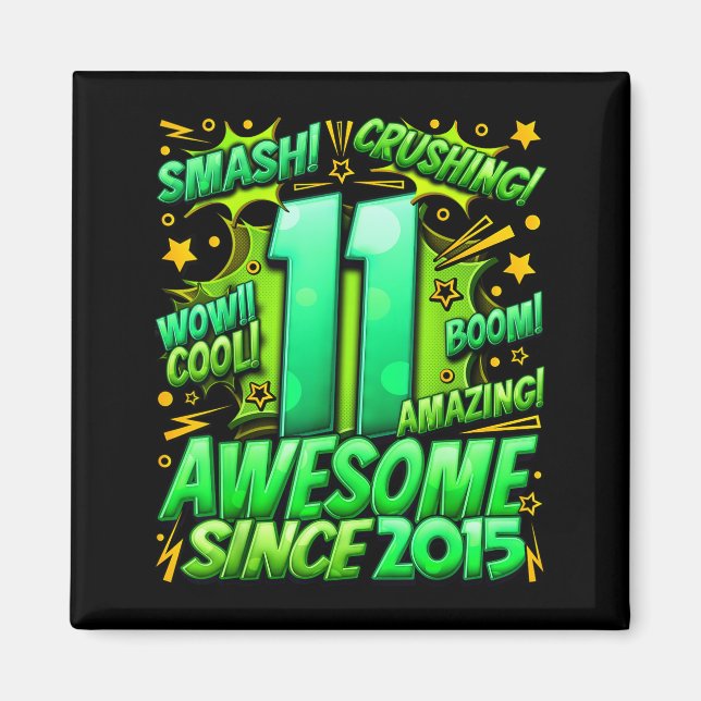 Imã 11 Year Old For Boys 11th Birthday Boy 11 Year Old (Frente)