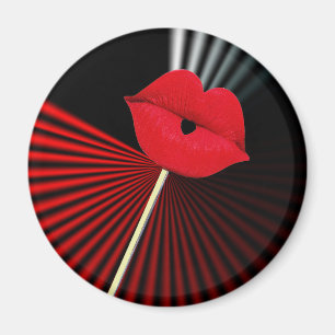 IMÃ 1253 LÁBIOS DE BEIJOS DE BOCA BRANCA VERMELHA PRE