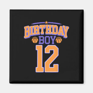 Imã 12 Birthday Boy Basball Lover 12 Anos Bd