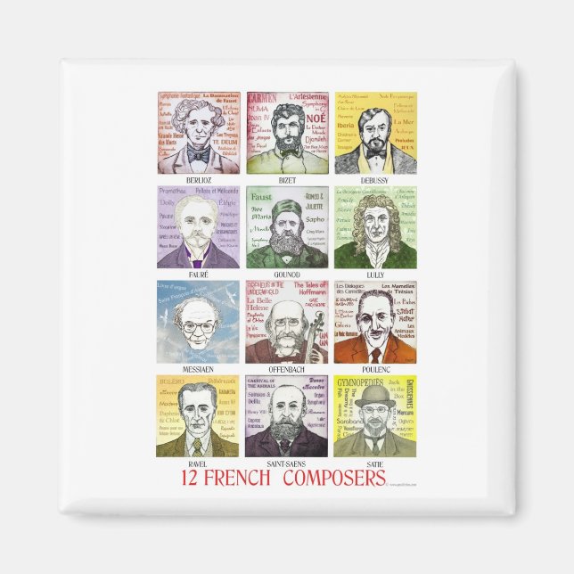 Imã 12 Compositores Franceses (Frente)