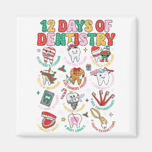 Imã 12 Dias De Dentista Natal Dental Squad Crew D