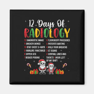 Imã 12 Dias De Radiologia Xmas Rad Tech No Natal