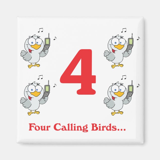 Imã 12 dias quatro aves chamadoras (Frente)