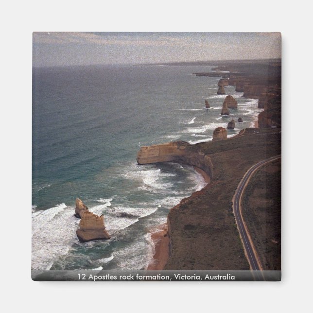 Imã 12 Formação de rochas de átomos, Victoria, Austrál (Frente)