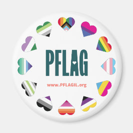 Imã 12 Íman PFLAG no círculo do coração