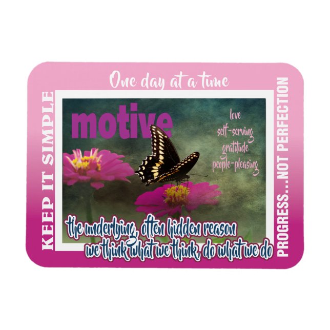 Ímã 12 step motives magnet 26 butterflies (Horizontal)