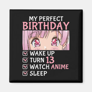 Imã 13 Birthday Assiste Anime De 13 Anos