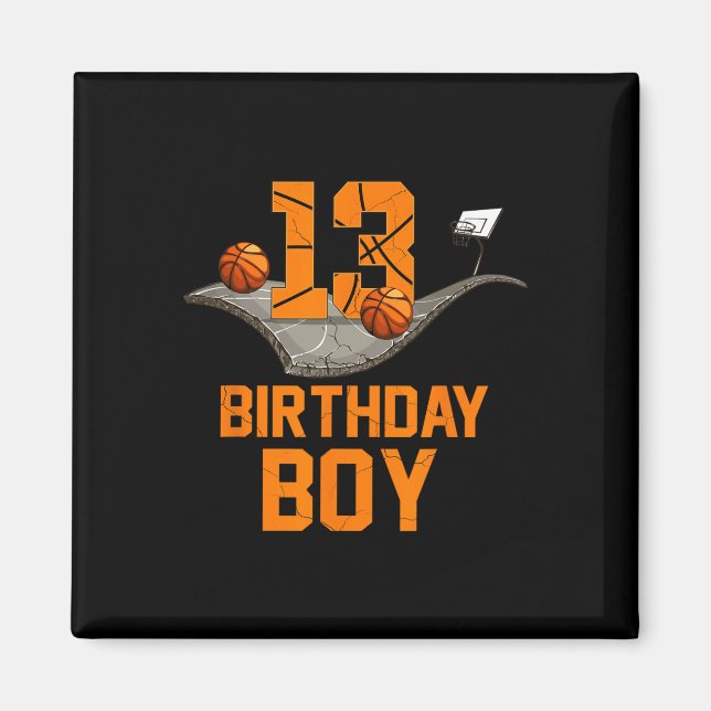 Imã 13 Birthday Basball Jersey 13 Anos (Frente)