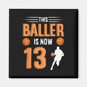 Imã 13 Birthday Bysketbyll - Este Byller Tem Agora 13 