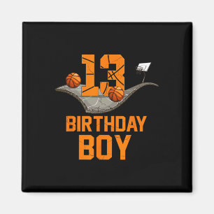 Imã 13 Birthday Bysketbyll Jersey 13 anos