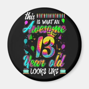 Imã 13 Birthday incrível de 13 anos parece