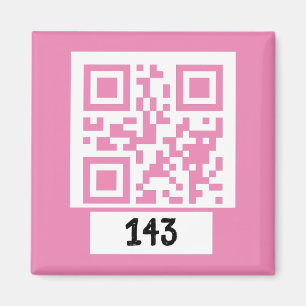Imã 143 mensagens secretas de código QR, decodificá-la