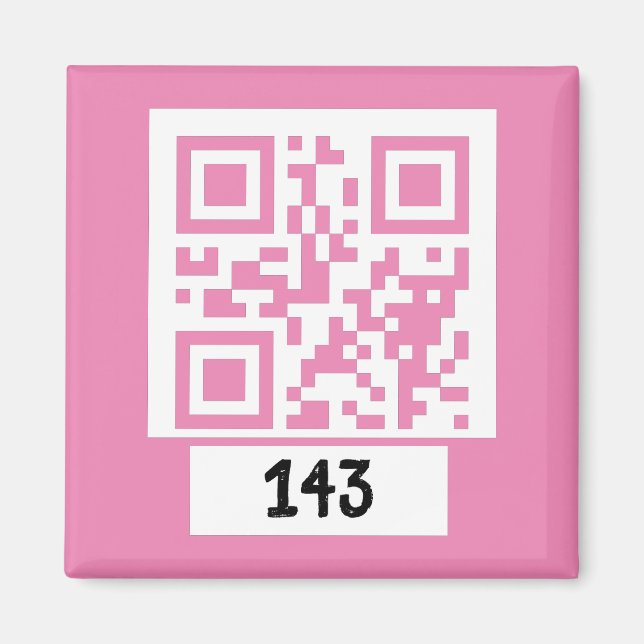 Imã 143 mensagens secretas de código QR, decodificá-la (Frente)