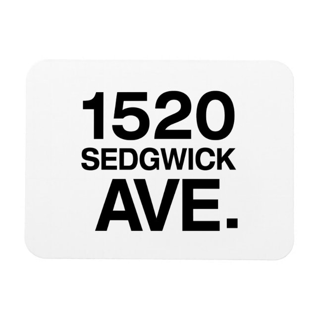 ÍMÃ 1520 SEDGWICK AVE. (Horizontal)