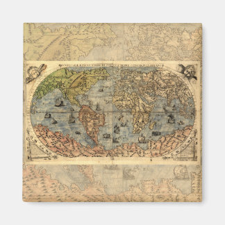Imã 1565 Forlani AntiquevMapa Renascentista Mundial