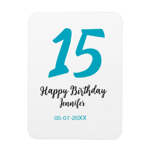 Ímã 15 aniversário quiencenera adicionar data ano temp