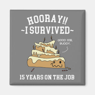 Imã 15 Anos no Emprego 15º Aniversário de Trabalho
