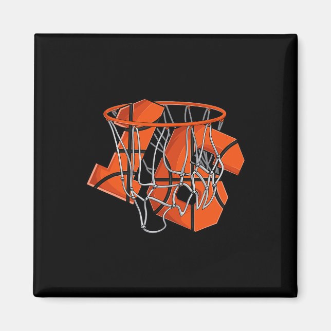 Imã 16ª Crianças de Basquete de Aniversário (Frente)