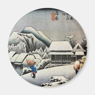 Imã 16. 蒲原宿, 広重 Kanbara-juku, Hiroshige, Uki