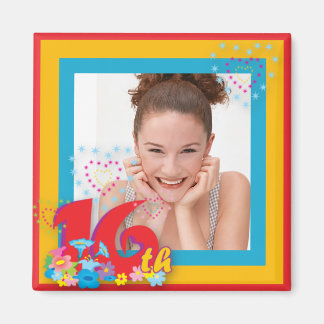 Imã 16o Ímã do quadro da foto do aniversário