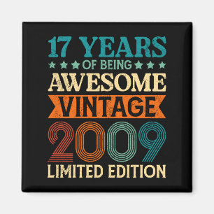 Imã 17º Aniversário 17 Anos Sendo Incrível Vintage 17