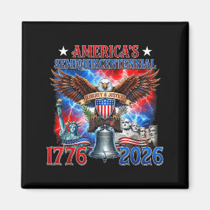 Imã 1776-2026 EUA 250º Aniversário 4 de Julho