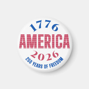 Imã 1776 AMÉRICA 2026 250 anos liberdade