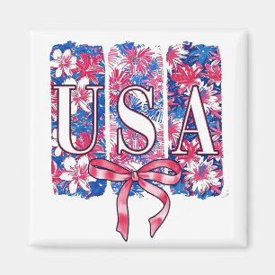 Imã 1776 América 4 de julho Flores EUA