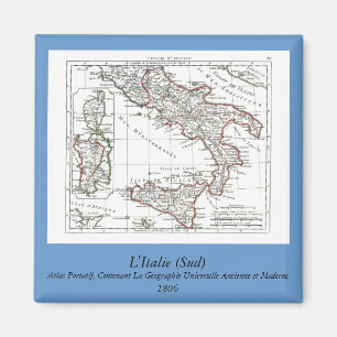 Imã 1806 mapa - L'Italie (Sul)