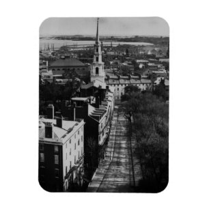 Ímã 1859:  Uma vista de Boston da casa do estado