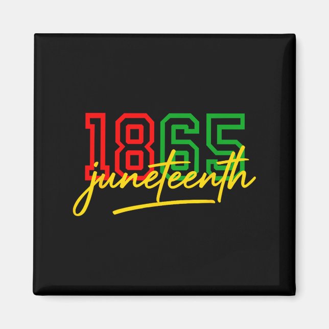 Imã 1865 juneteenth celebra a liberdade afro-americana (Frente)