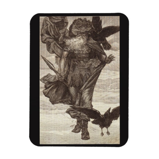 Ímã 1871 Odin, Deus Nórdico da Sabedoria (Vertical)