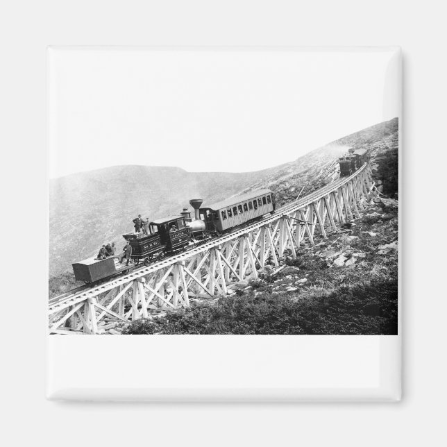 Imã 1880 Comboios de passageiros no trabalho (Frente)