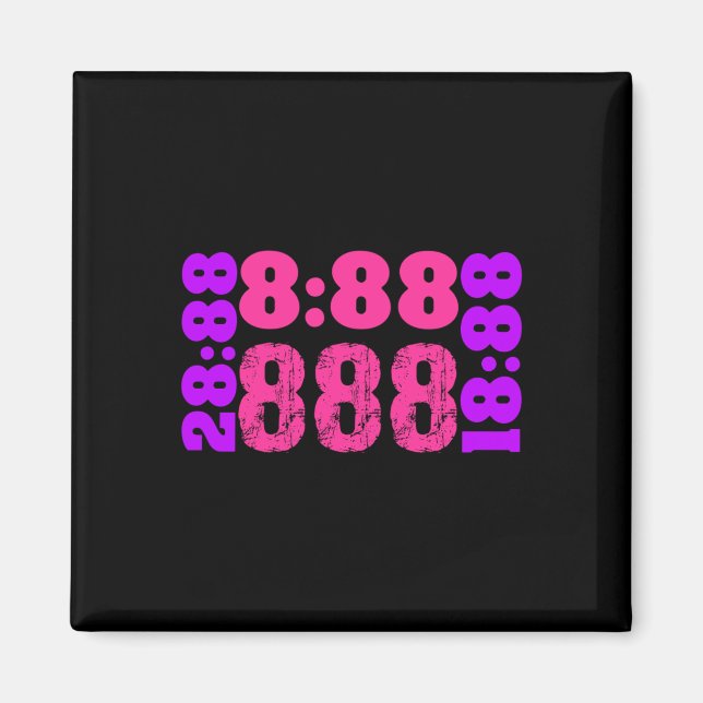 Imã 1888.888 Números de anjo 888 (Frente)