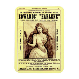 Ímã 1893 e para o restaurador de cabelo Harlene