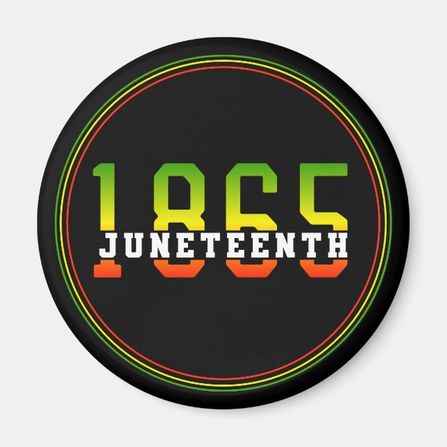 Imã 18 de junho de 1865 Celebrando a Liberdade Negra (Frente)