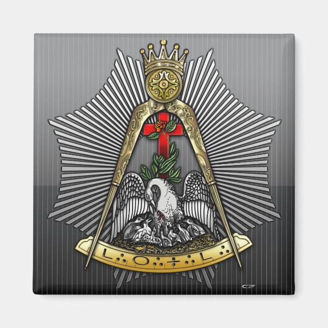 Imã 18.o grau: Cavaleiro da Rosa Croix (Frente)