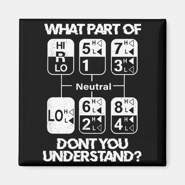 Imã 18 Speed What Don't You Understand Funny Truck Dri (Frente)