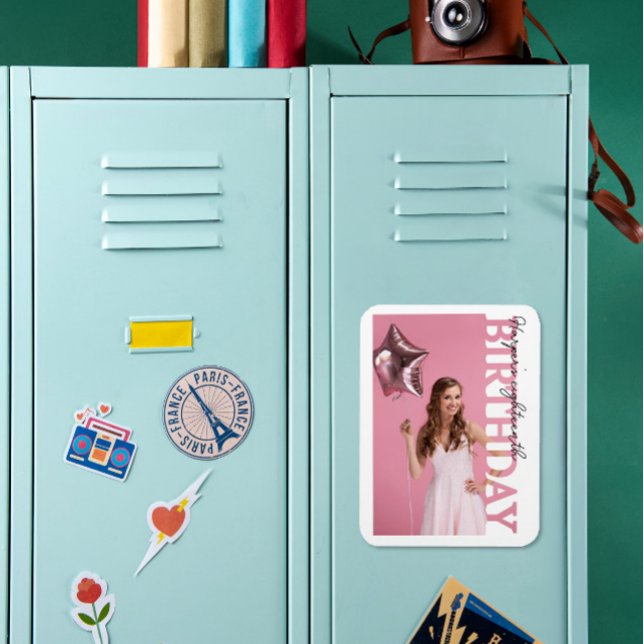 Ímã 18th Birthday Photo college Party  (Criador carregado)