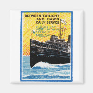 Imã 1910 Detroit ao Steamship de Buffalo