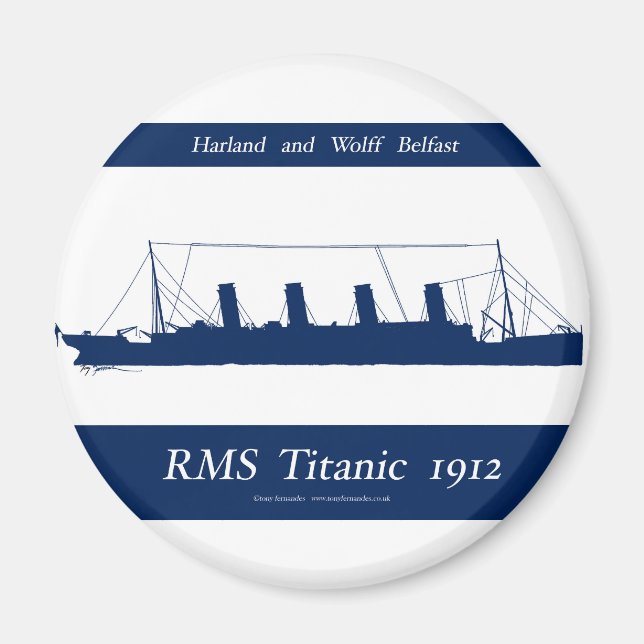 Imã 1912 titânico 4 (Frente)