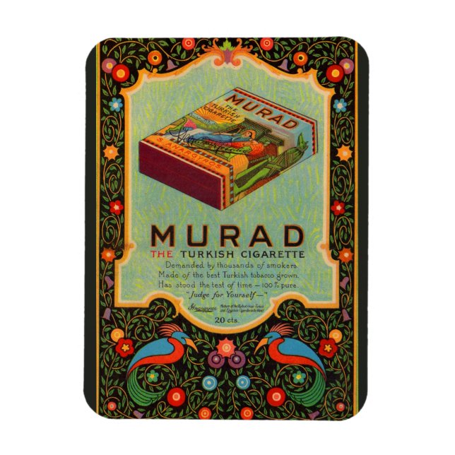 Ímã 1920 Murad Cigarros e (Vertical)
