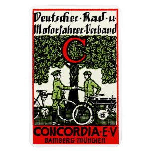 Ímã 1925 Clube Alemão de Bicicletas e Motocicletas